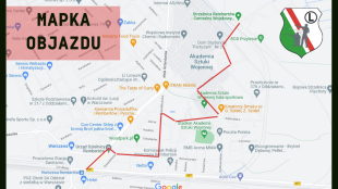 18.10.25r - Utrudnienia w dojeździe do strzelnicy Rembertów