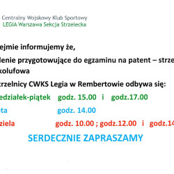 Treningi do egzaminu na patent