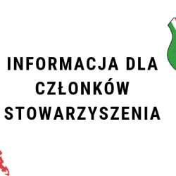 Informacja dla członków stowarzyszenia