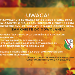 Wszystkie obiekty zamknięte do odwołania