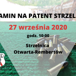 Egzamin na Patent Strzelecki 27.09.2020 r.