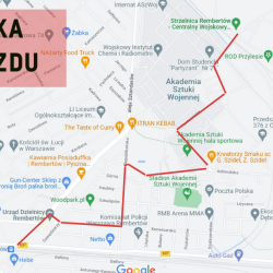 UTRUDNIENIA DOJAZDOWE NA ZAWODY W REMBERTOWIE - 16.10.2022