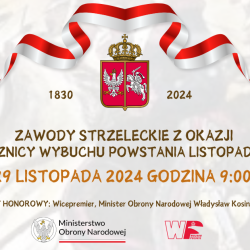 29-11-2024 Zawody Strzeleckie z okazji 194 rocznicy wybuchu Powstania Listopadowego