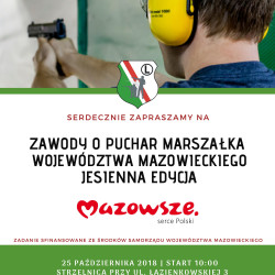 Zawody o Puchar Marszałka Województwa Mazowieckiego- jesienna edycja - 25.10.2018