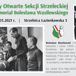 14 marca 2021 r. Zawody Otwarte Sekcji Strzeleckiej - Memoriał Bolesława Wasilewskiego