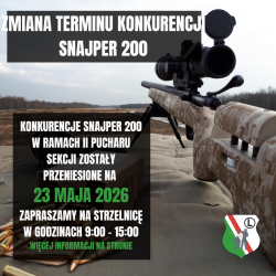 Zmiana terminu SNAJPER 200 - II Puchar Sekcji
