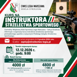 Kurs Instruktora strzelectwa sportowego PZSS - ZAPISY